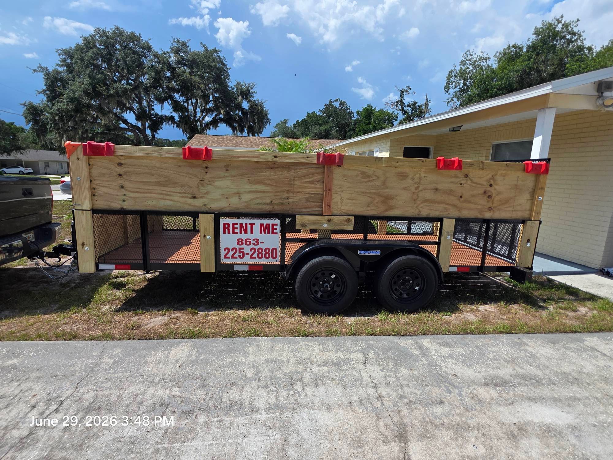 Utility Trailers available for rent